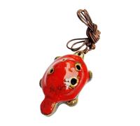 Ocarina chinois professionnel fabriqué à la main à partir de céramique avec 6 trous, idéal pour les amateurs de musique classique et les débutants Ocarina d'exécution de ton C