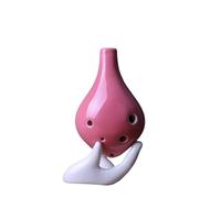 Ocarina classique Ocarina à 6 trous en céramique(Pink)