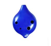 Ocarina classique Ocarina à bouche courte instrument à 6 trous en do(Blue)