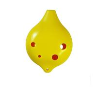 Ocarina classique Ocarina à bouche courte instrument à 6 trous en do(Yellow)