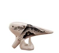 Ocarina clé en do 12 trous AC débutants introduction pratique instrument de musique moyen ocarina Professionnel(2)