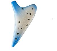 Ocarina Convient aux débutants ocarina alto C 12 trous | Léger et portable, ton complet(Blue-white)