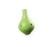 Ocarina débutants Alto C Ocarina Matière Plastique À Bouche Longue 6 Trous Avec Accessoires(Grass Green)