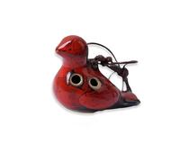 Ocarina débutants Ocarina En Forme D'oiseau À Six Trous Percés Et Réglés Manuellement Adapté Aux Débutants(Red)
