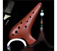 Ocarina débutants Ocarina Professionnel À 12 Trous Petit Instrument Portable Pour Débutants Et Adultes(Red)