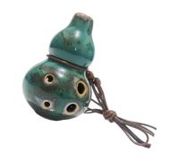 Ocarina d'entraînement à 6 trous C, petit instrument en céramique avec cordon pour cours d'introduction et entrée de voyage, Ocarina en céramique instrument à vent pour l'école, la musique, les