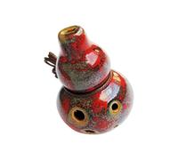 Ocarina d'entraînement à 6 trous C, petit instrument en céramique avec cordon pour cours d'introduction et entrée de voyage, Ocarina en céramique instrument à vent pour l'école, la musique, les