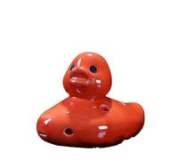 Ocarina Dessin Animé Petit Canard Jaune 6 Trous AC Tune Ocarina Instrument De Musique Ornements Souvenirs(Red)