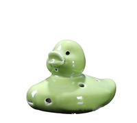 Ocarina Dessin Animé Petit Canard Jaune 6 Trous AC Tune Ocarina Instrument De Musique Ornements Souvenirs(Green)