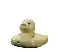 Ocarina Dessin Animé Petit Canard Jaune 6 Trous AC Tune Ocarina Instrument De Musique Ornements Souvenirs(Yellow)