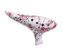 Ocarina en céramique 12 trous pour musiciens débutants Large gamme de tons Conception portable avec finitions lisses pour les cours de musique Instrument de musique Ocarina en céramique
