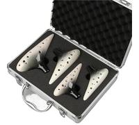 Ocarina En Céramique 4 Pièces Instrument À 12 Trous Avec Boîte En Aluminium(2)