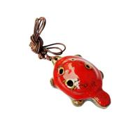 Ocarina en céramique 6 trous C instrument de musique pour collectionneur, étudiants débutants et lecteurs de musique traditionnelle Ocarina en céramique professionnel