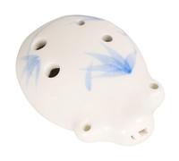 Ocarina en Céramique à Six Trous, Petit Modèle Blanc Traditionnel | Son Clair et Pur, Format Compact pour Petites Mains, Pratique Portable, Apprentissage Musical et Programmes Scolaires
