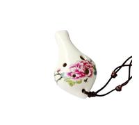 Ocarina en céramique fait à la main avec cordon marron pour débutants (5)