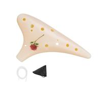 Ocarina en résine professionnelle : 12 trous, sons clairs pour les élèves et les spectacles en direct. Instrument à vent en résine