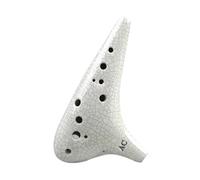 Ocarina Flûte musicale professionnelle à 12 trous en do alto fumé pour débutant (type 7)