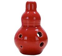 ocarina, Instruments à vent ronds et petits, alto en do 6 trous, cadeau d'anniversaire/pendentif(Rood)