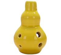 ocarina, Instruments à vent ronds et petits, alto en do 6 trous, cadeau d'anniversaire/pendentif(Yellow)