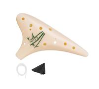 Ocarina musical à 12 trous, corps léger en résine, offre des tons chauds pour les en classe ou en extérieur, portable léger, instrument à vent en résine Ocarina de voyage, résine sûre