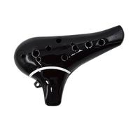 Ocarina Ocarina 12 trous en résine ABS, style Legend of, flûte noire et blanche, instrument de musique for débutants(Black)