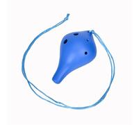 Ocarina Ocarina 6 trous AC Accordeur en résine ABS respectueux de l'environnement en plastique difficile à casser (bleu)