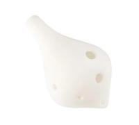 Ocarina Ocarina 6 Trous Bec Long Alto Clé C AC Instrument D'entraînement Pour Débutant(White)