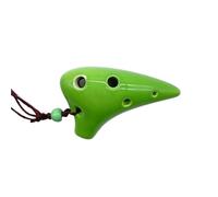 Ocarina Ocarina 6 trous SC Tune Pendentif en céramique Petit instrument de musique Mini Ocarina (vert)
