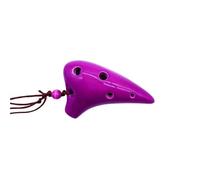 Ocarina Ocarina 6 trous SC Tune Pendentif en céramique Petit instrument de musique Violet