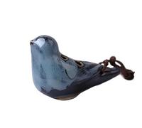 Ocarina Ocarina à 6 trous en forme d'oiseau, ocarina céramique, instrument for débutant, décoration for(Light Blue)