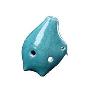 Ocarina Ocarina À Trois Pattes Ice Crack 6 Trous Alto Do Clé Adulte Débutant Instrument De Musique Souvenir De Voyage(Blue crack)