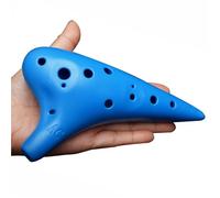 Ocarina Ocarina Adulte En Plastique Coloré À 12 Trous Ton Moyen Instrument À Vent D'entrée De Gamme(Blue)