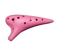 Ocarina Ocarina Adulte En Plastique Coloré À 12 Trous Ton Moyen Instrument À Vent D'entrée De Gamme(Pink)