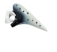 Ocarina Ocarina Alto A/C 12 trous facile à jouer | Ton riche et complet, durable, léger et portable(White)