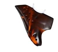 Ocarina Ocarina Alto C à trois notes pour débutant | Ton riche et complet, durable, léger et portable(Amber)