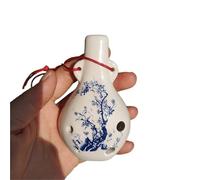Ocarina Ocarina Binaural Accordé SF À 6 Trous Instrument De Musique Souvenir De Lieu Pittoresque Adapté Aux Mélomanes(Snow plum)