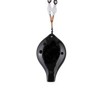 Ocarina Ocarina Débutant 6 Trous Alto Accord AC Longue Bouche Poterie Noire Instrument De Musique En Céramique(2)