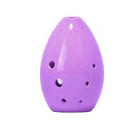 Ocarina Ocarina en céramique à 8 trous, tonalité Fa, argile craquelée, instrument de flûte portable for débutants et professionnels(Purple)