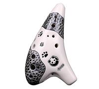 Ocarina, Ocarina en terre cuite à 12 trous, monotube, avec motif panda peint la main, for débutants(AF)