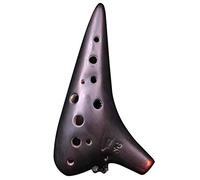 ocarina, Ocarina en terre cuite fumée à 12 trous sol aigu