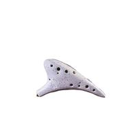 Ocarina Ocarina Multicolore En Céramique À 12 Trous Alto C Avec Cordon Et Sac À Musique(Spotted red)