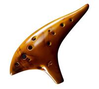 Ocarina Ocarina Naturel 12 Trous Hauteur Stable Clé De Do Médian Instrument Classique Adapté Aux Mélomanes Débutants(Gold)