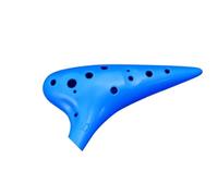 Ocarina Ocarina Pour Débutant Instrument En Résine Plastique Bleu Anti Chute 12 Trous Ton Alto C