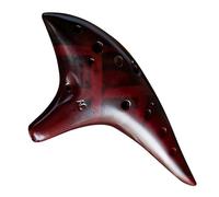 Ocarina Ocarina professionnel à 12 trous en do central stable idéal comme cadeau pour adultes(Light Brown)