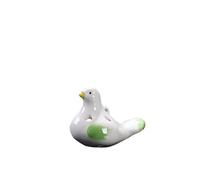 Ocarina Petit ocarina 6 trous en forme de pigeon Attraction touristique Petits ornements (vert)