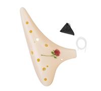 Ocarina portable en résine avec 12 trous pour les doigts ergonomique pour jouer confortablement en cours, concerts ou voyages Flûte en résine claire