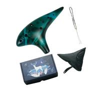 Ocarina professionnel en céramique à 12 trous large gamme d'octaves facile à apprendre instrument à vent pour groupes scolaires et interprètes Outil d'éducation musicale