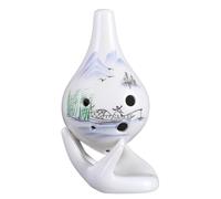 ocarina Professionnel Ocarina 6 trous pour débutants instrument en céramique touche alto do pratique d'introduction(4)