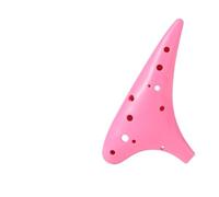 ocarina Professionnel Ocarina Alto 12 Trous Accordage AC Performance Débutante Enseignement Instrument D'introduction(Pink)