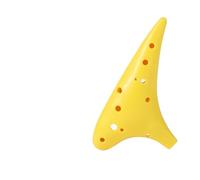 ocarina Professionnel Ocarina Alto 12 Trous Accordage AC Performance Débutante Enseignement Instrument D'introduction(Yellow)